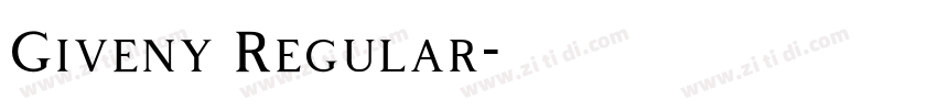 Giveny Regular字体转换
